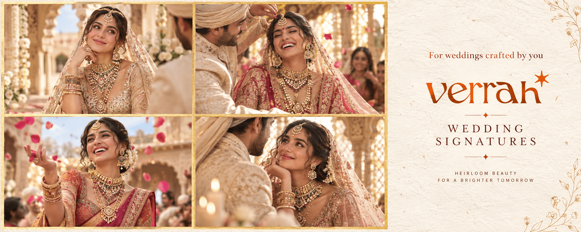 Verrah Wedding Signatures - Royal Polki & Temple Gold Bridal Jewellery
